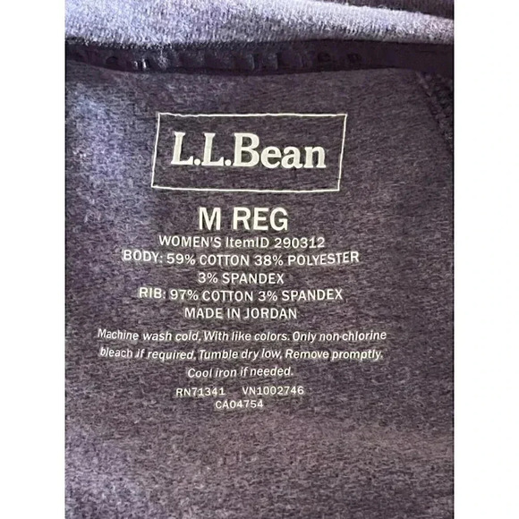 ll bean high turtle neck sweat shirt women's Size Medium, EUC - Picture 5 of 6
